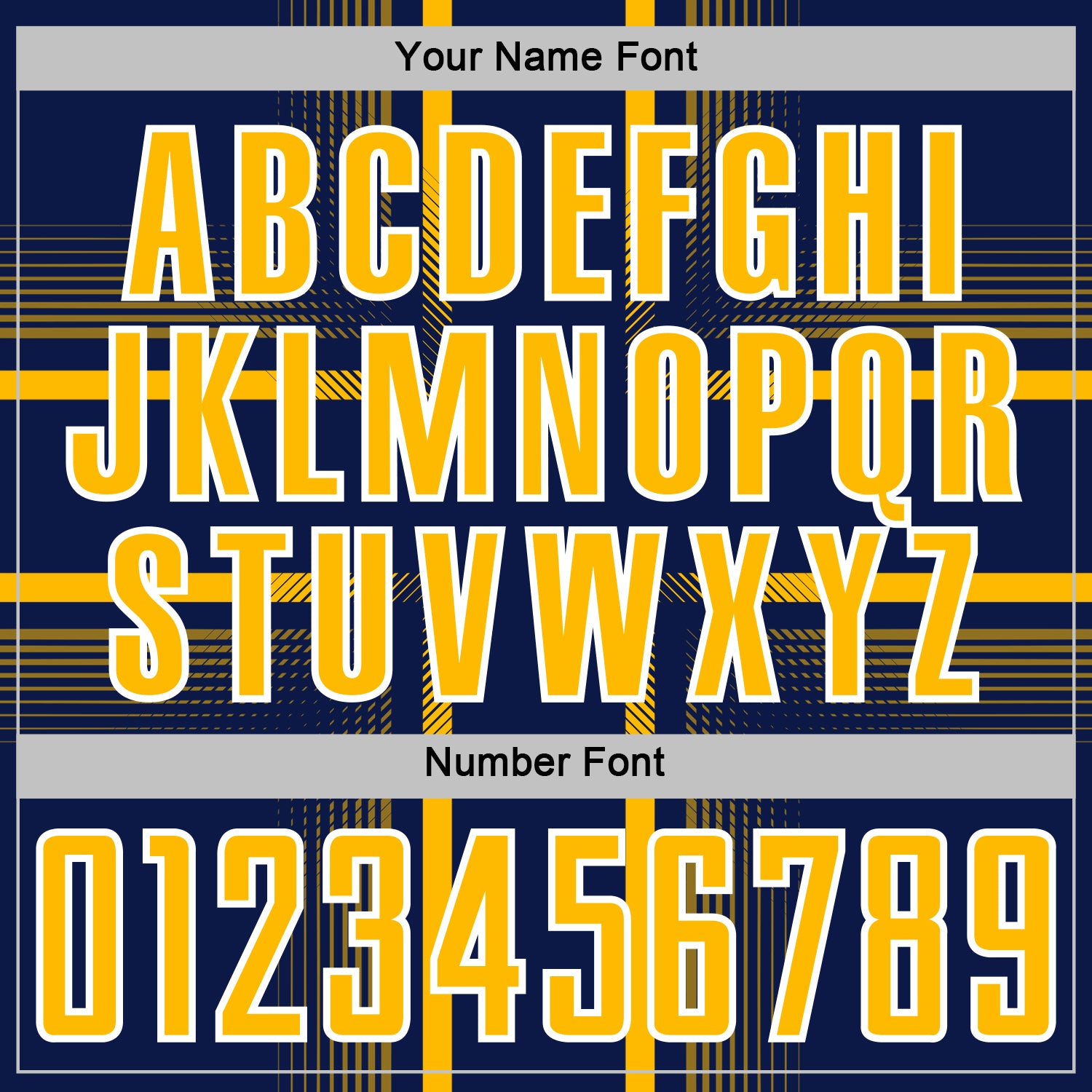 Custom Navy Gold-White Lines Sublimation Soccer Uniform Jersey