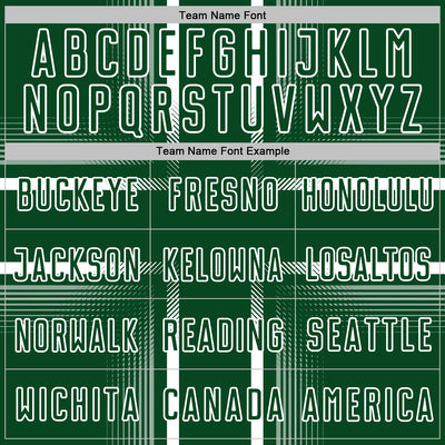 Custom Green White Lines Sublimation Soccer Uniform Jersey