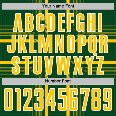 Custom Green Yellow-White Lines Sublimation Soccer Uniform Jersey