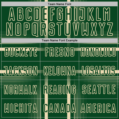 Custom Green Cream Lines Sublimation Soccer Uniform Jersey