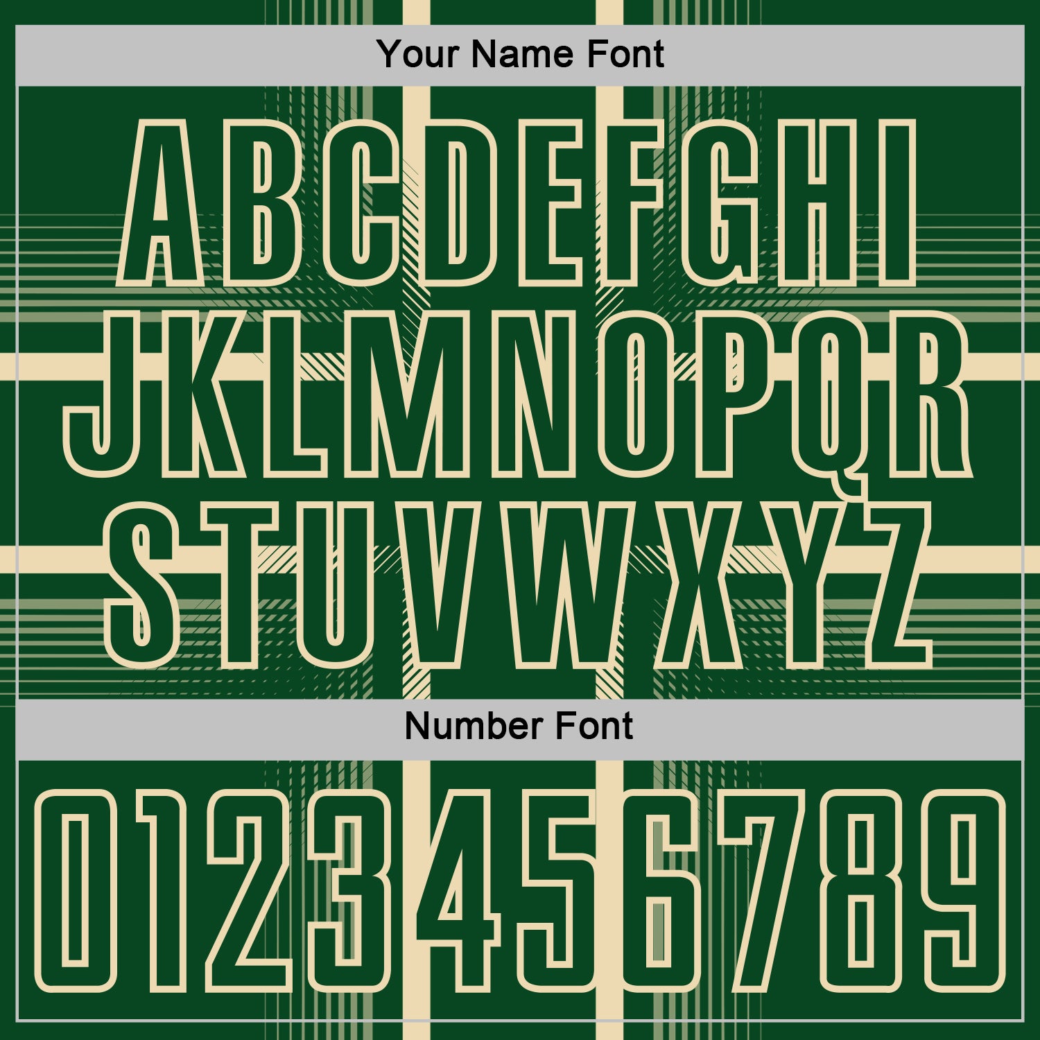 Custom Green Cream Lines Sublimation Soccer Uniform Jersey