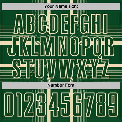 Custom Green Cream Lines Sublimation Soccer Uniform Jersey