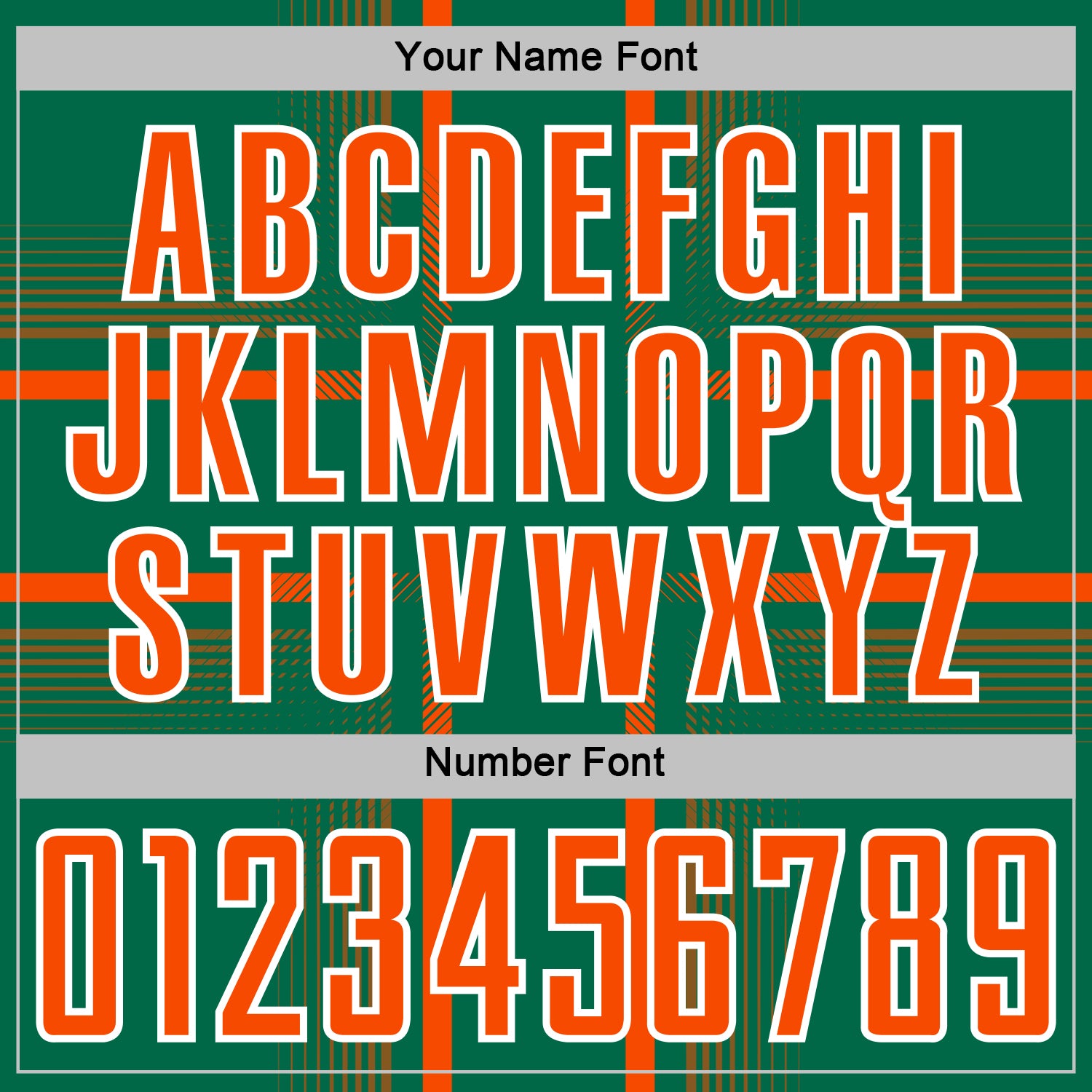 Custom Kelly Green Orange-White Lines Sublimation Soccer Uniform Jersey