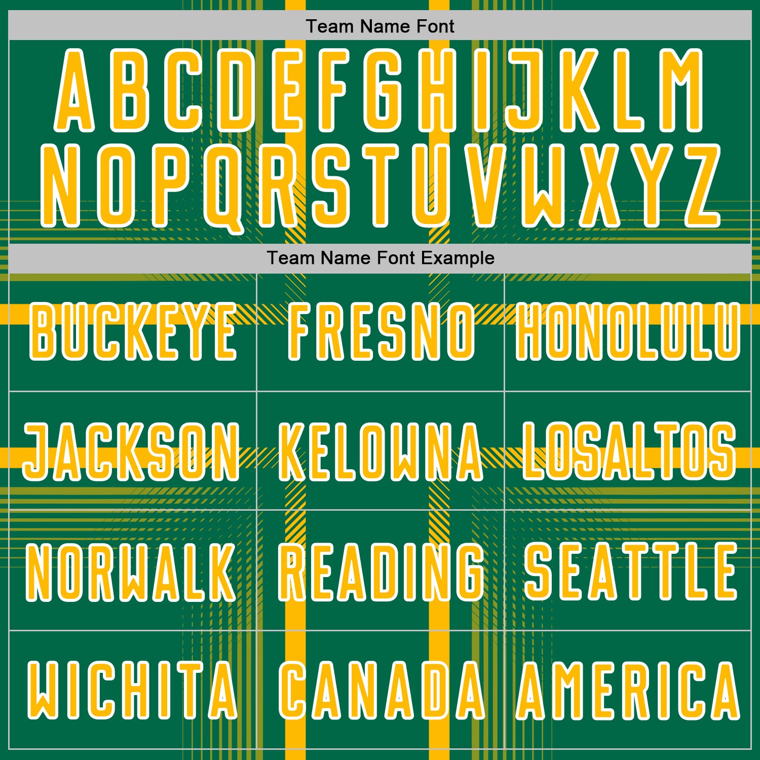 Custom Kelly Green Gold-White Lines Sublimation Soccer Uniform Jersey