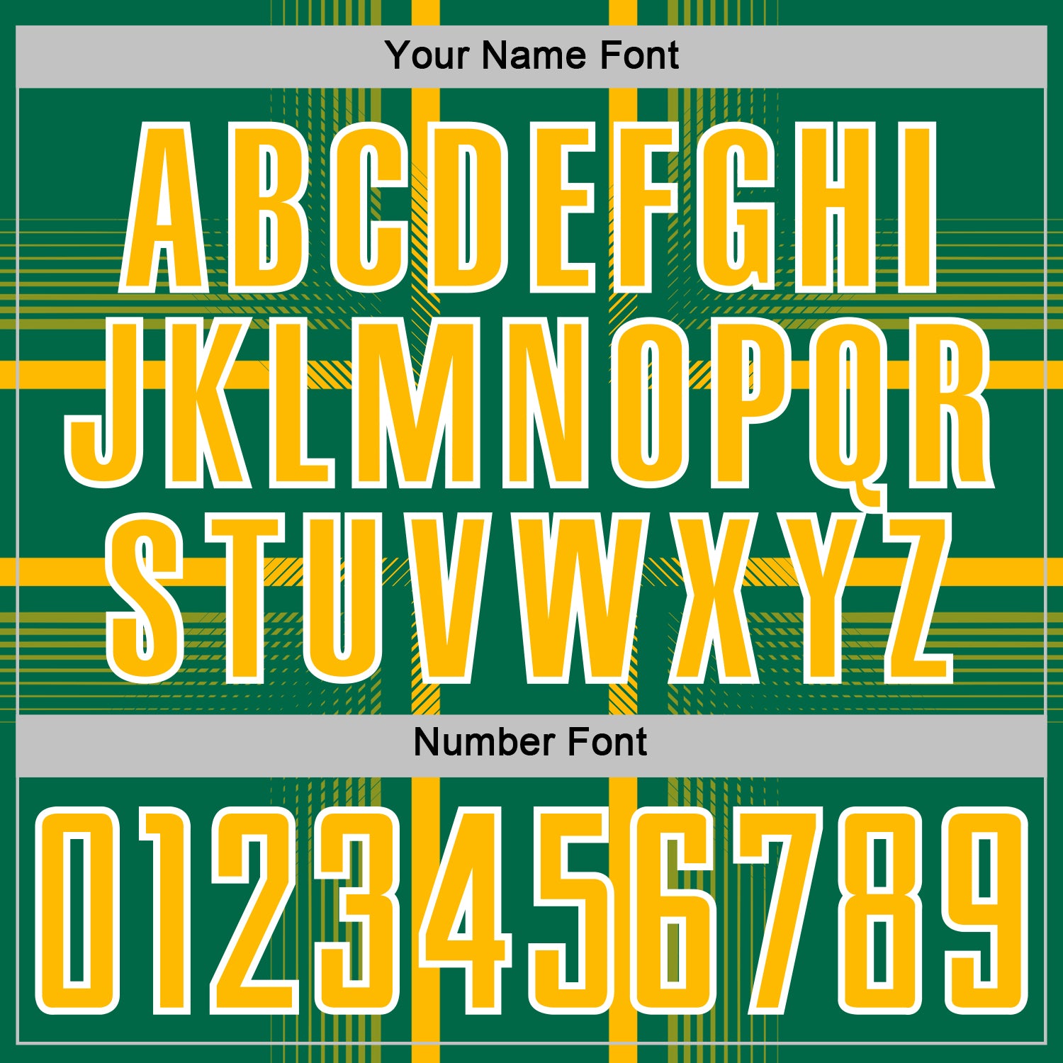 Custom Kelly Green Gold-White Lines Sublimation Soccer Uniform Jersey