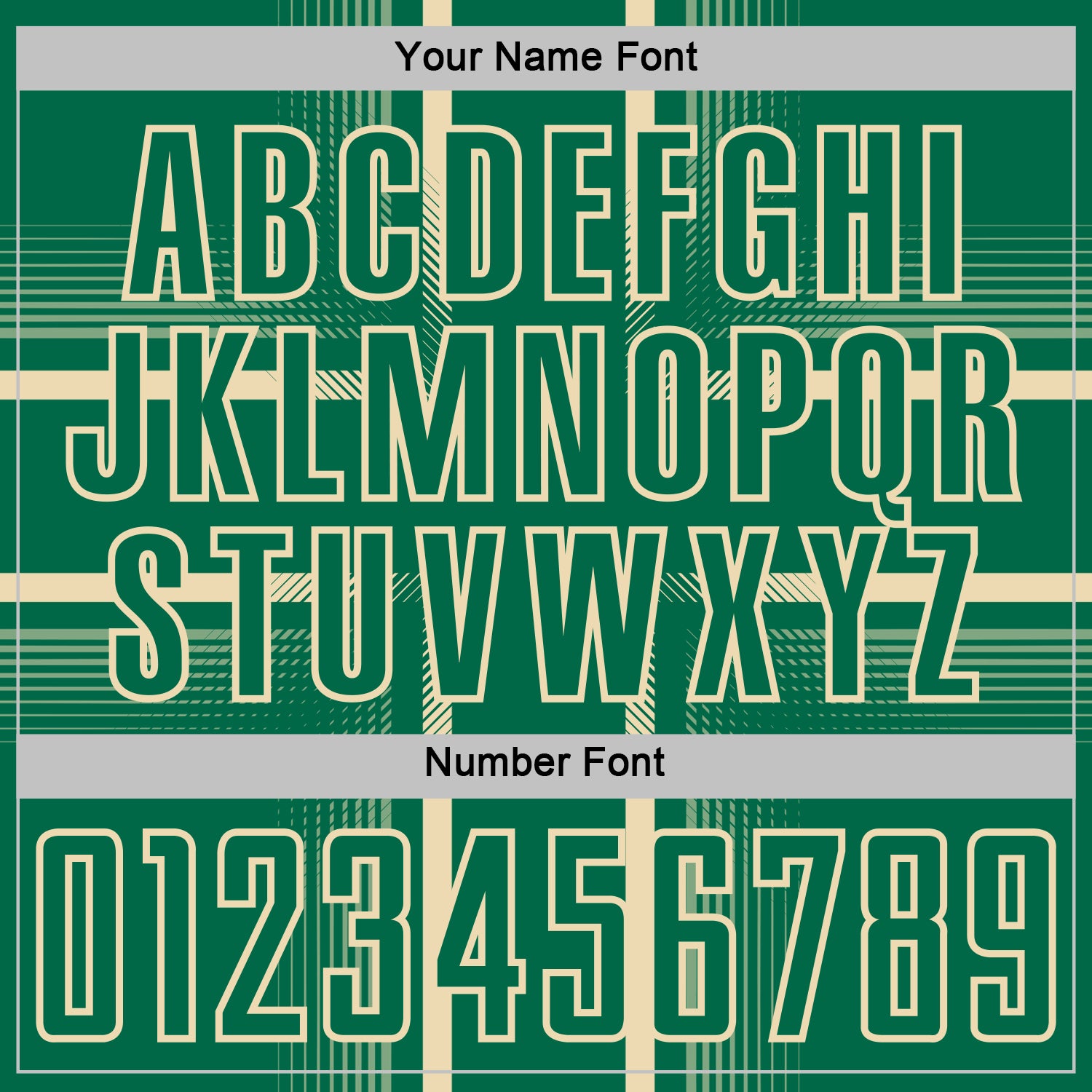 Custom Kelly Green Cream Lines Sublimation Soccer Uniform Jersey