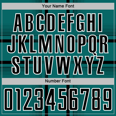 Custom Teal Black-White Lines Sublimation Soccer Uniform Jersey