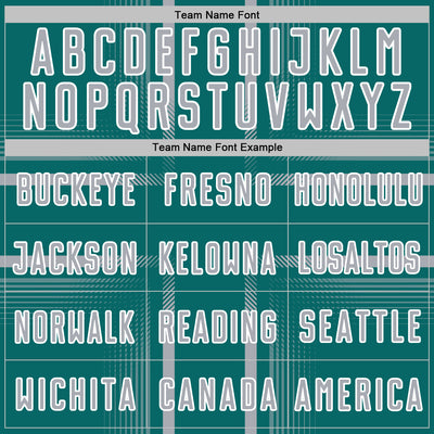 Custom Teal Gray-White Lines Sublimation Soccer Uniform Jersey