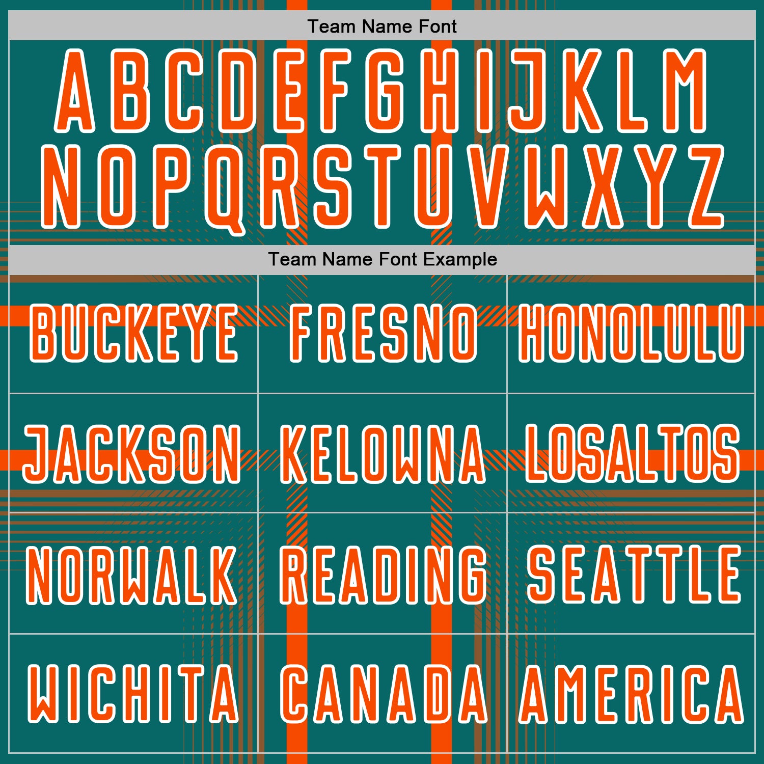 Custom Teal Orange-White Lines Sublimation Soccer Uniform Jersey