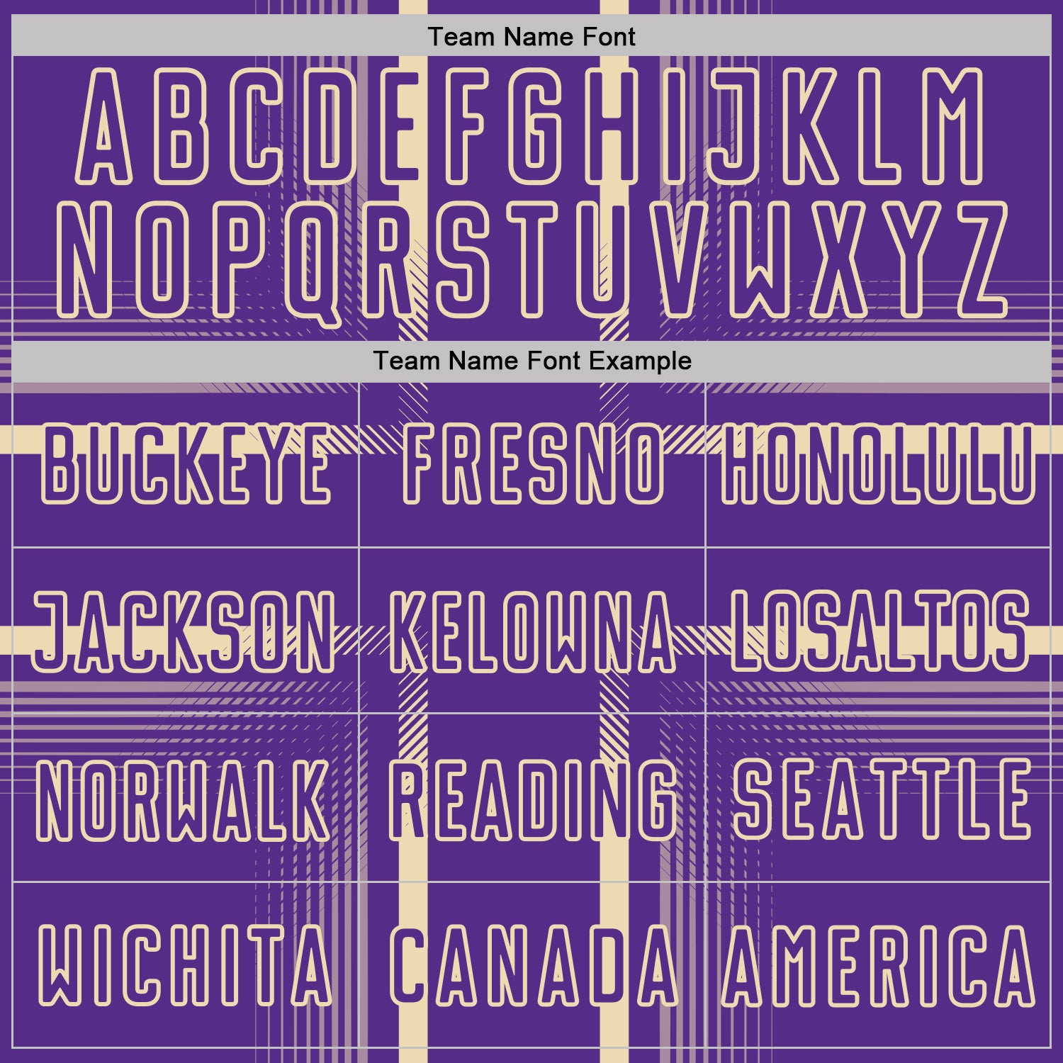 Custom Purple Cream Lines Sublimation Soccer Uniform Jersey