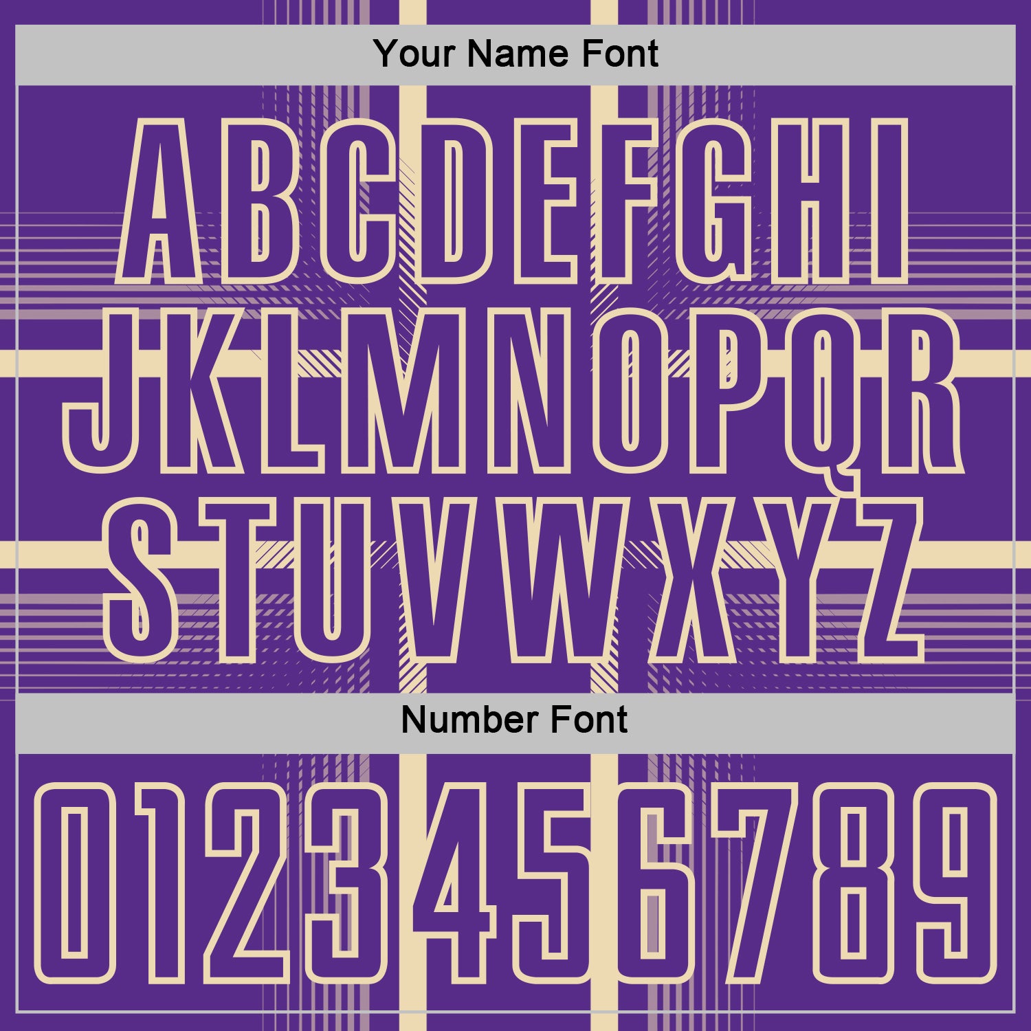 Custom Purple Cream Lines Sublimation Soccer Uniform Jersey