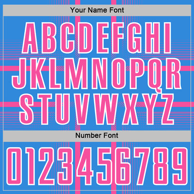 Custom Powder Blue Pink-White Lines Sublimation Soccer Uniform Jersey