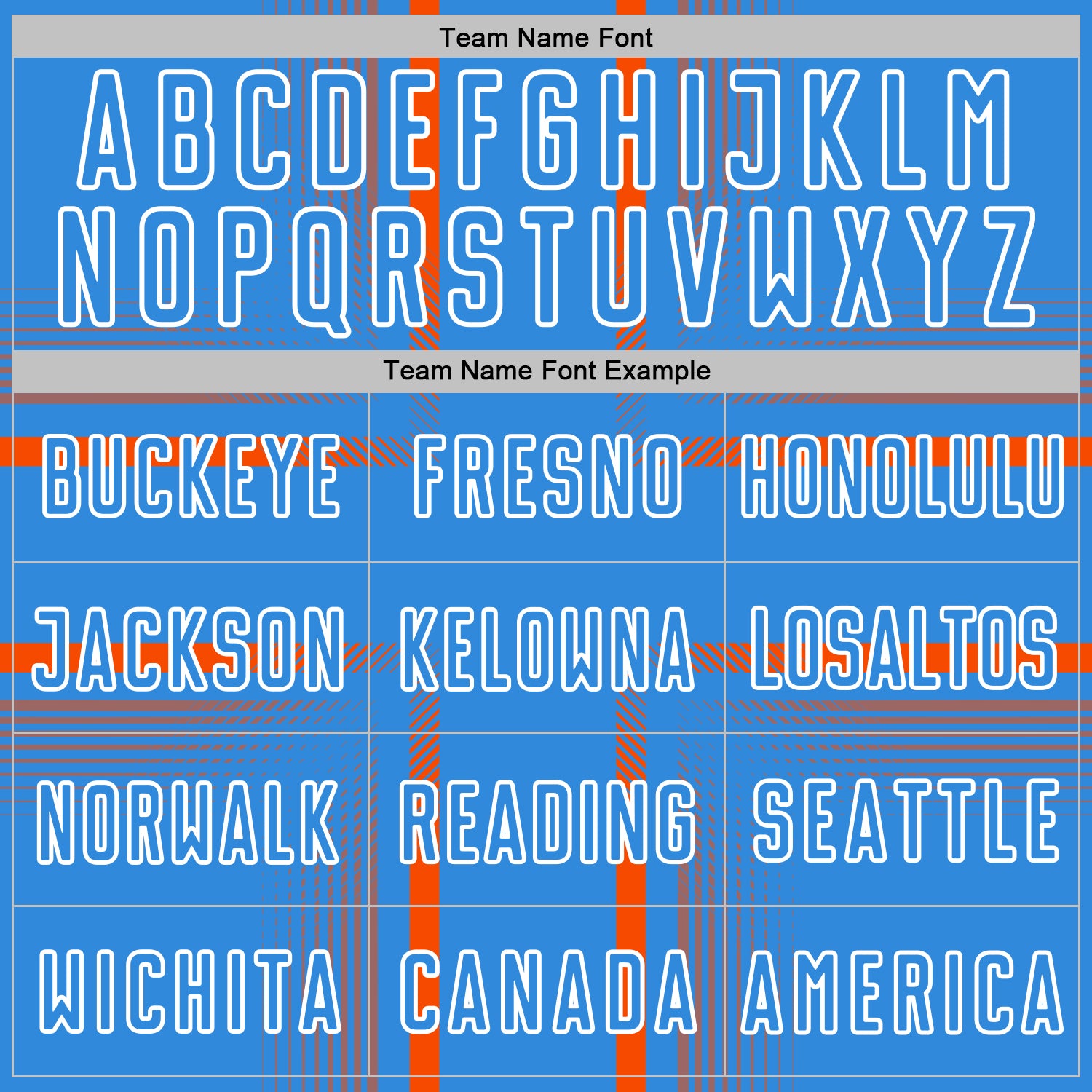 Custom Powder Blue Orange-White Lines Sublimation Soccer Uniform Jersey