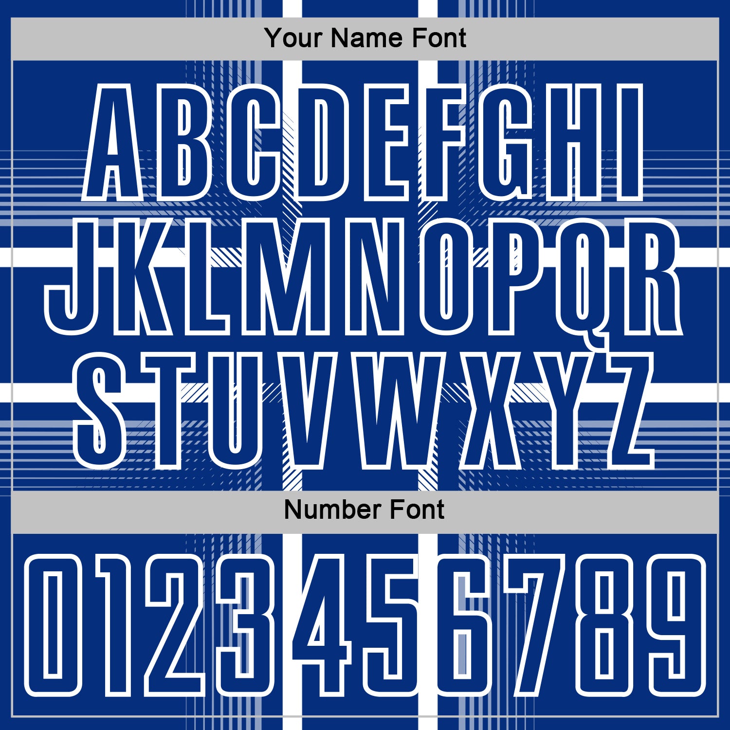 Custom Royal White Lines Sublimation Soccer Uniform Jersey