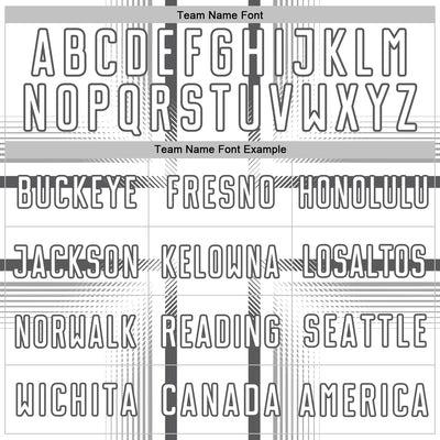 Custom White Steel Gray Lines Sublimation Soccer Uniform Jersey