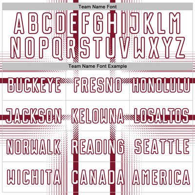 Custom White Crimson Lines Sublimation Soccer Uniform Jersey