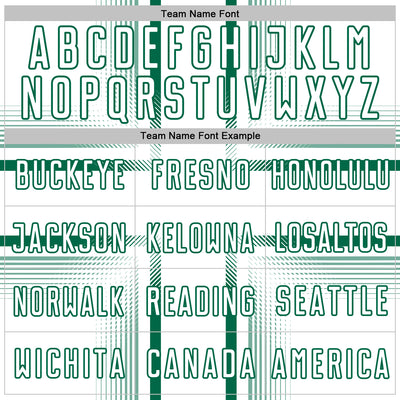 Custom White Kelly Green Lines Sublimation Soccer Uniform Jersey