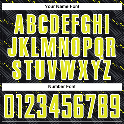 Custom Black Neon Yellow-White Slant Lines Sports Sublimation Soccer Uniform Jersey