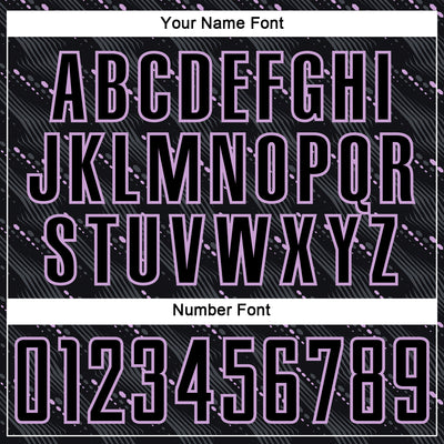 Custom Black Light Purple Slant Lines Sports Sublimation Soccer Uniform Jersey