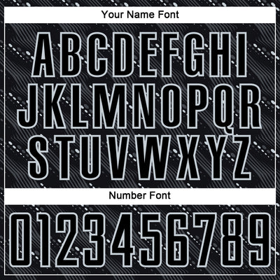 Custom Black Silver Slant Lines Sports Sublimation Soccer Uniform Jersey