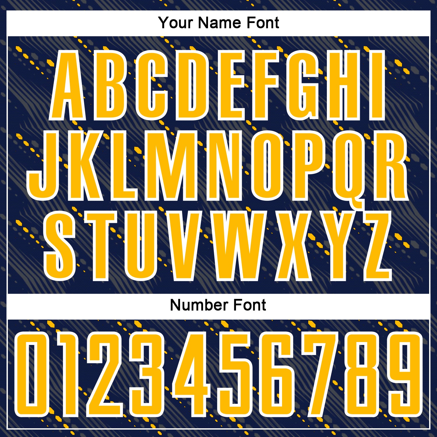 Custom Navy Gold-White Slant Lines Sports Sublimation Soccer Uniform Jersey