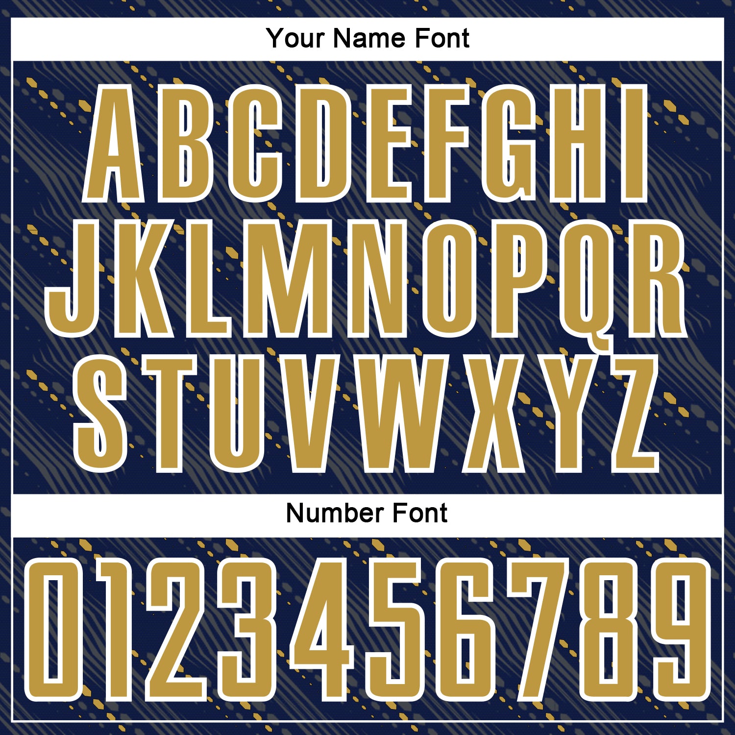 Custom Navy Old Gold-White Slant Lines Sports Sublimation Soccer Uniform Jersey