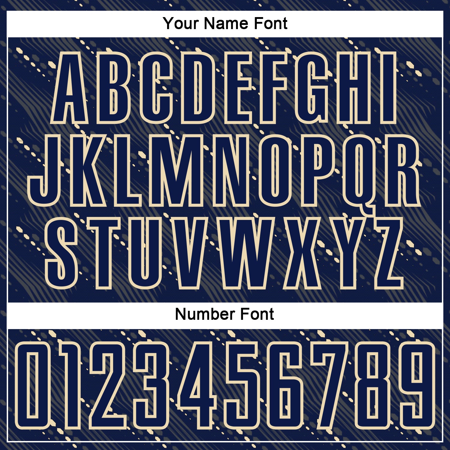 Custom Navy Cream Slant Lines Sports Sublimation Soccer Uniform Jersey