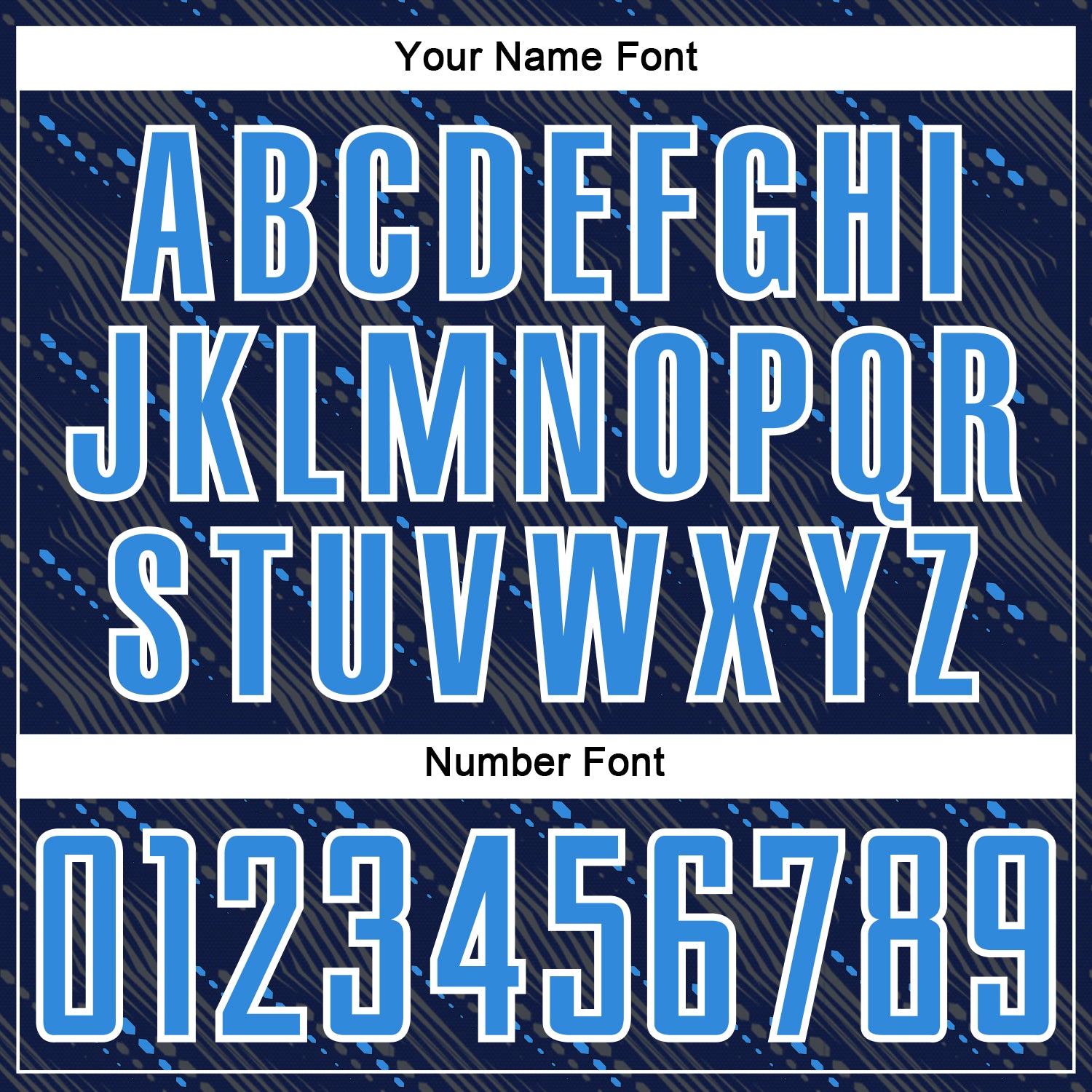 Custom Navy Powder Blue-White Slant Lines Sports Sublimation Soccer Uniform Jersey