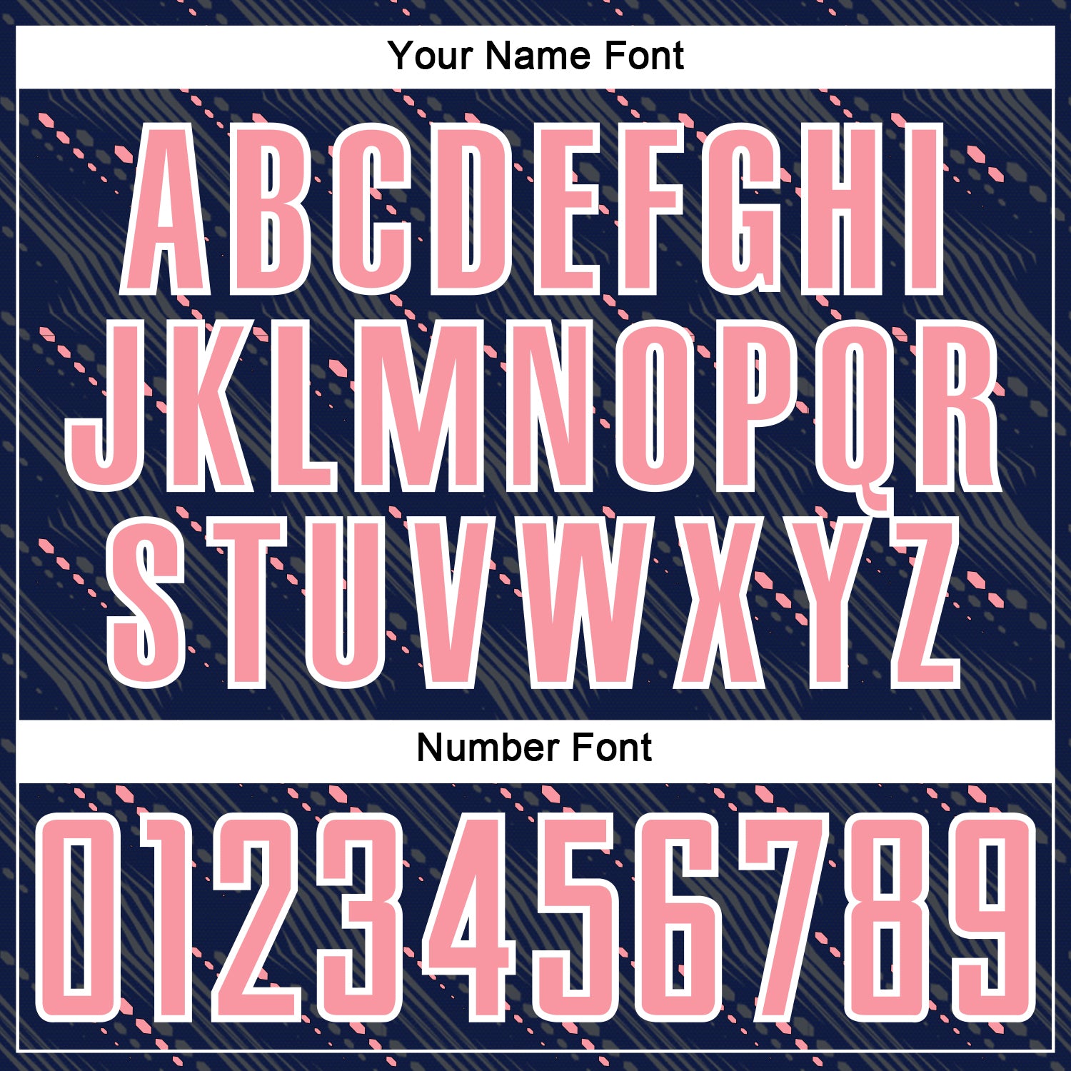 Custom Navy Medium Pink-White Slant Lines Sports Sublimation Soccer Uniform Jersey