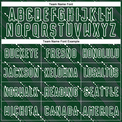 Custom Green White Slant Lines Sports Sublimation Soccer Uniform Jersey