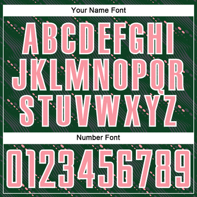 Custom Green Medium Pink-White Slant Lines Sports Sublimation Soccer Uniform Jersey