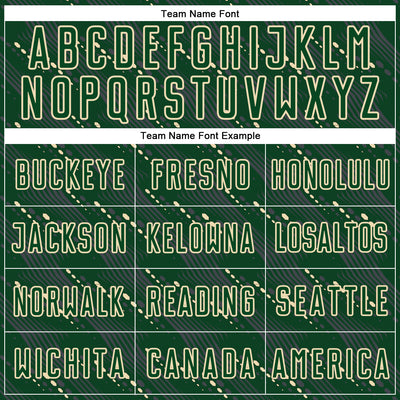 Custom Green Cream Slant Lines Sports Sublimation Soccer Uniform Jersey