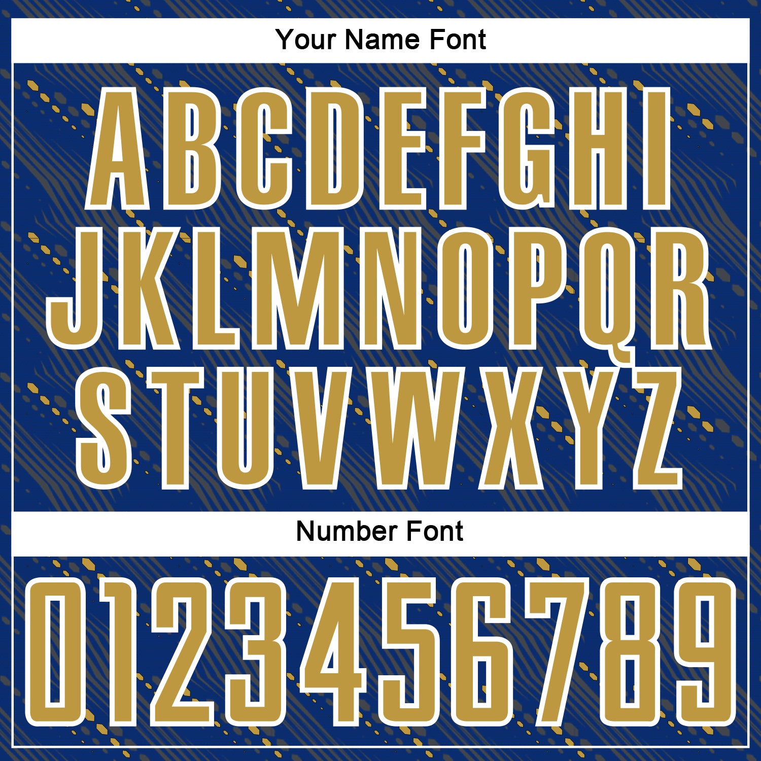 Custom Royal Old Gold-White Slant Lines Sports Sublimation Soccer Uniform Jersey