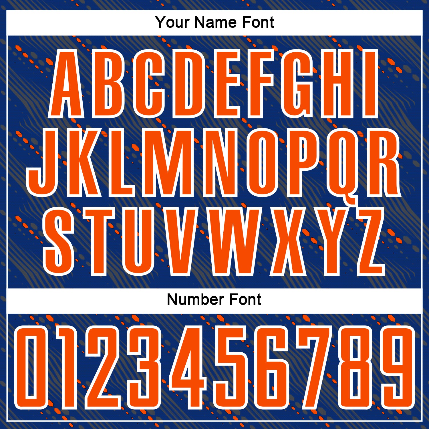 Custom Royal Orange-White Slant Lines Sports Sublimation Soccer Uniform Jersey