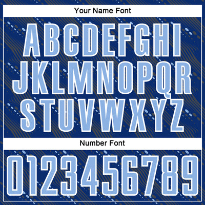 Custom Royal Light Blue-White Slant Lines Sports Sublimation Soccer Uniform Jersey