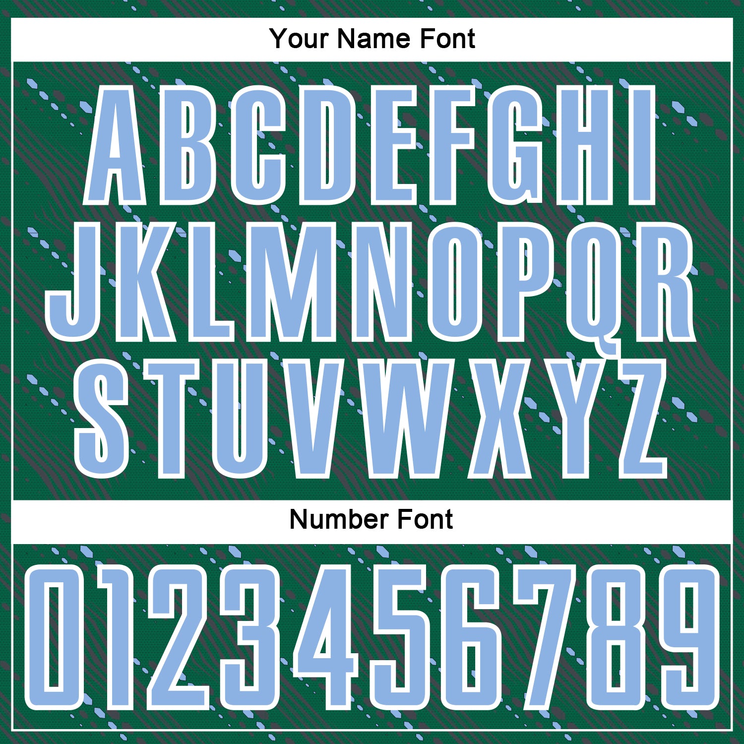 Custom Kelly Green Light Blue-White Slant Lines Sports Sublimation Soccer Uniform Jersey