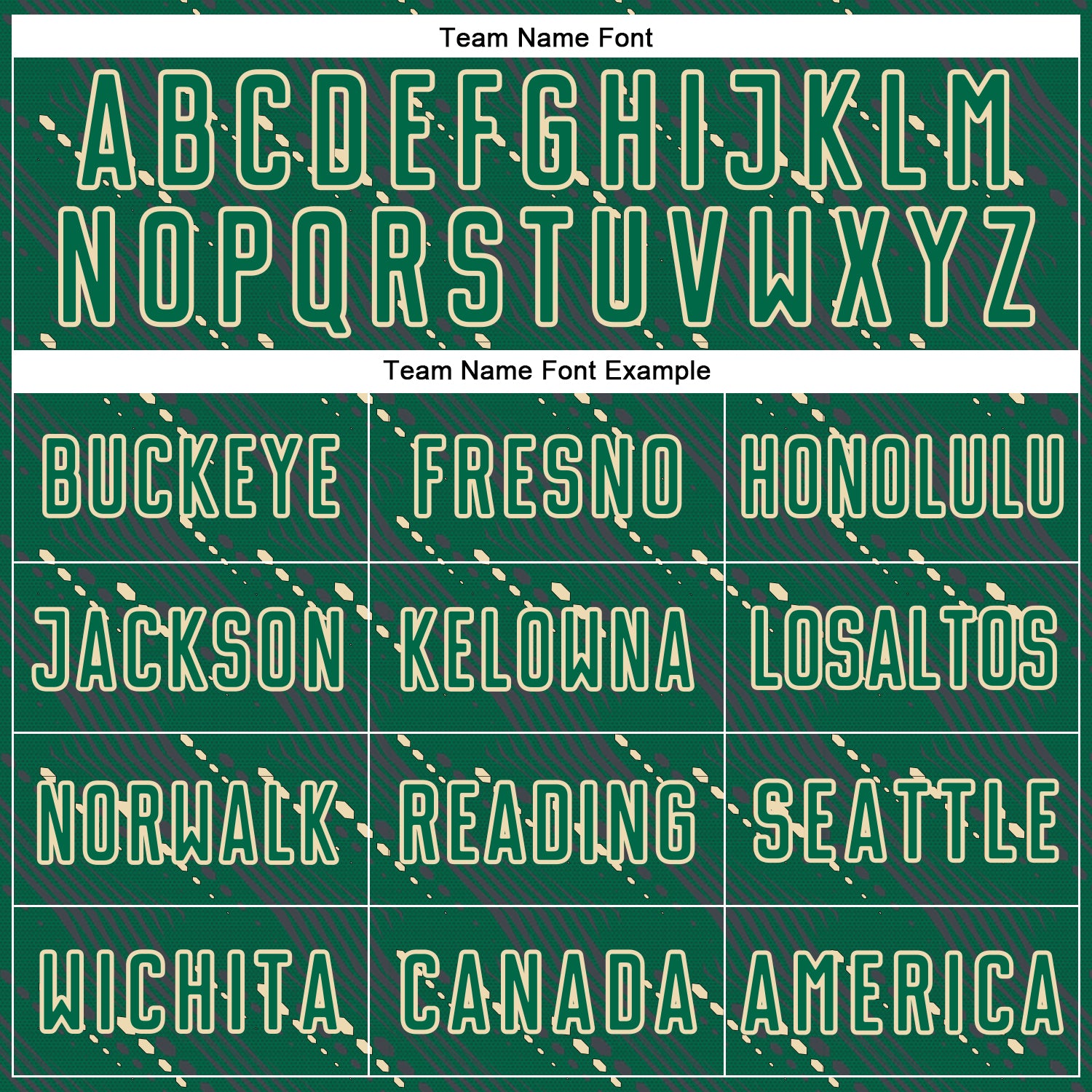 Custom Kelly Green Cream Slant Lines Sports Sublimation Soccer Uniform Jersey