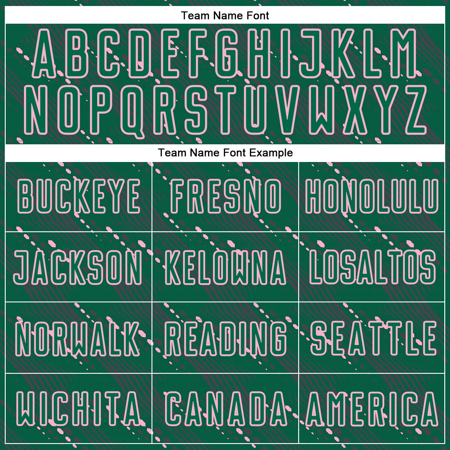 Custom Kelly Green Light Pink Slant Lines Sports Sublimation Soccer Uniform Jersey