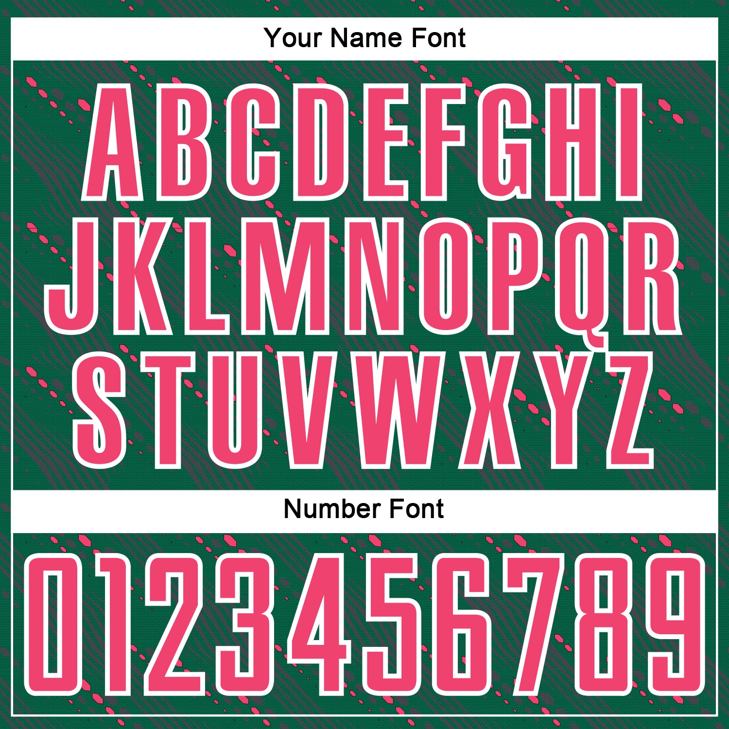 Custom Kelly Green Neon Pink-White Slant Lines Sports Sublimation Soccer Uniform Jersey