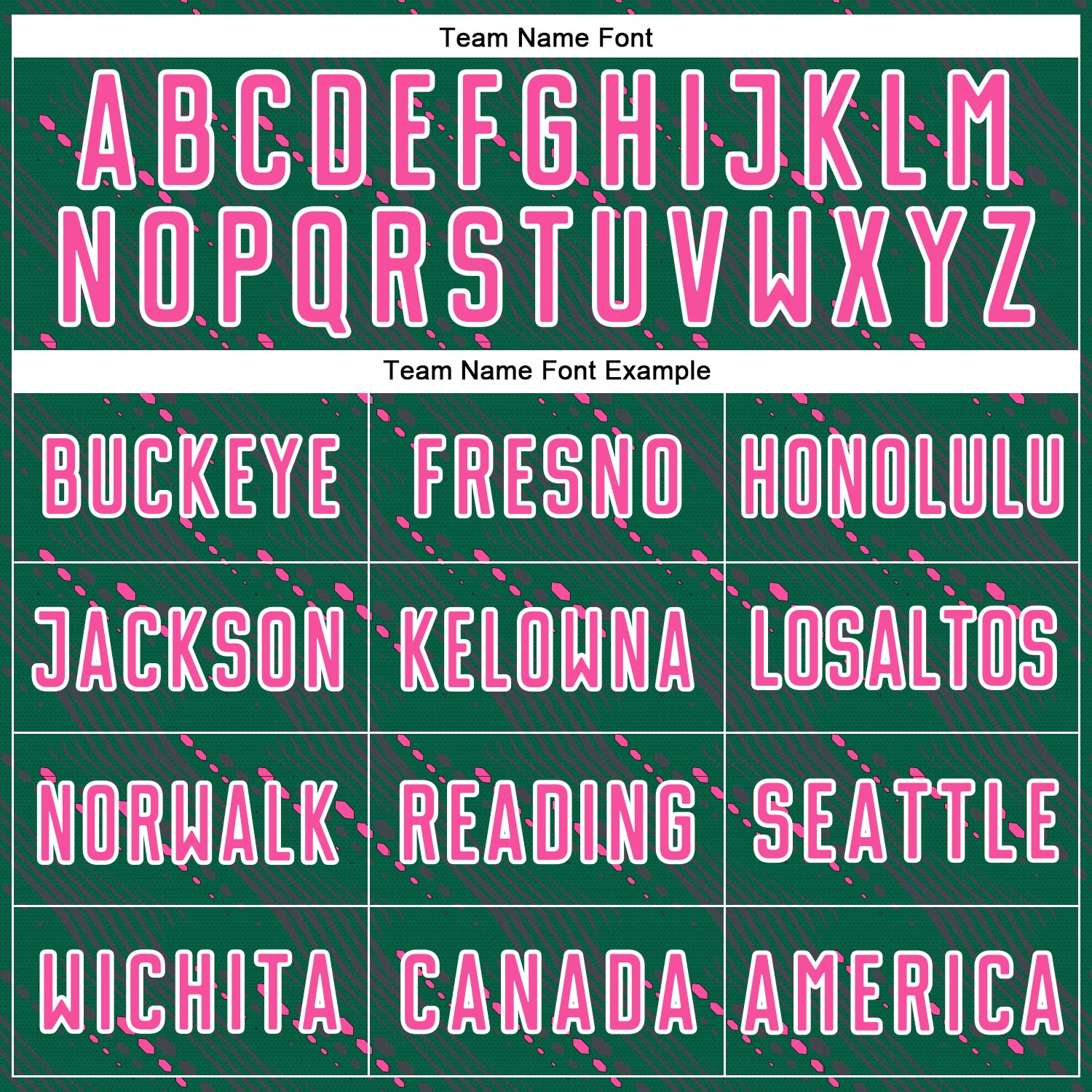 Custom Kelly Green Pink-White Slant Lines Sports Sublimation Soccer Uniform Jersey