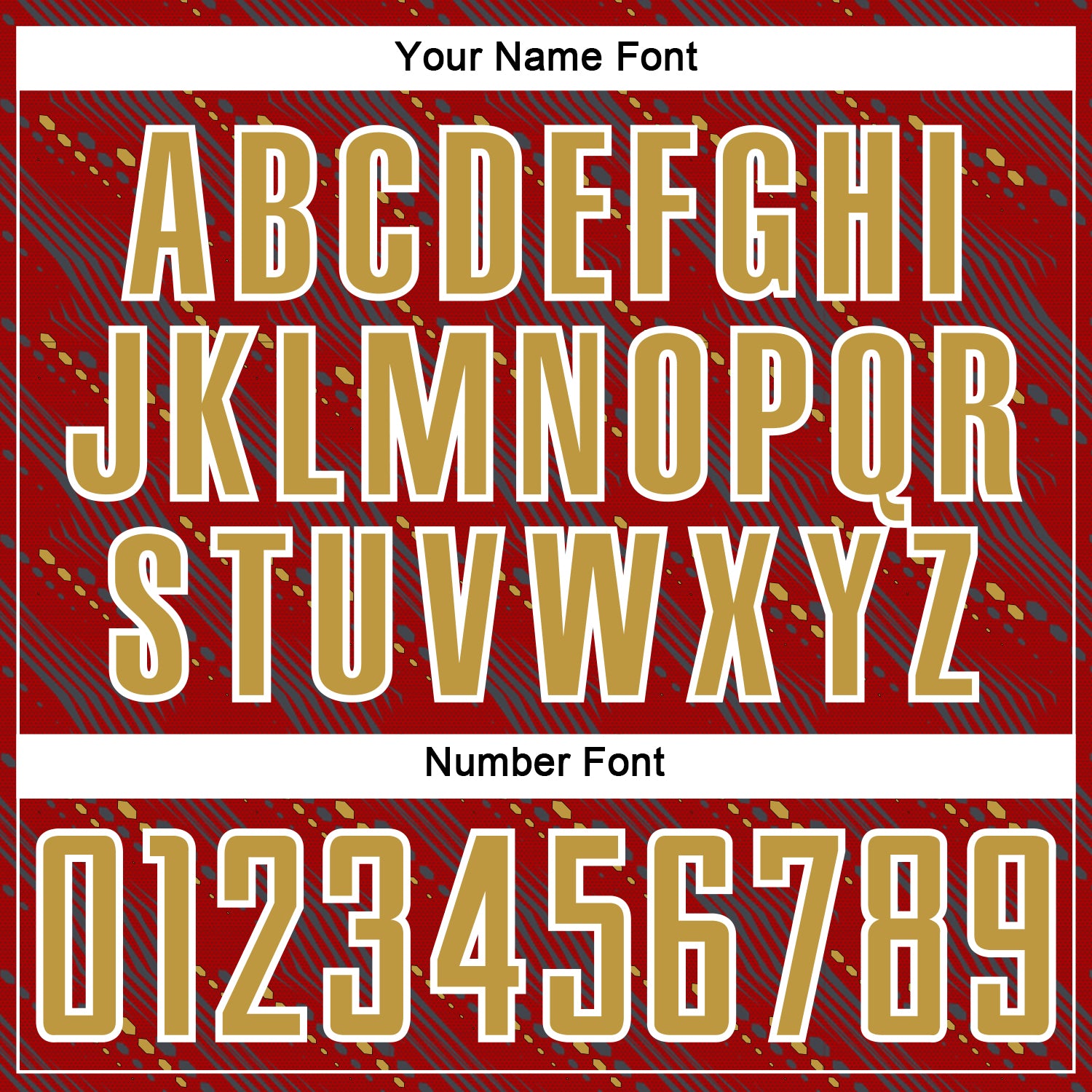 Custom Red Old Gold-White Slant Lines Sports Sublimation Soccer Uniform Jersey