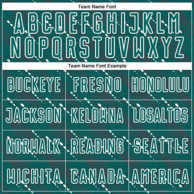 Custom Teal White Slant Lines Sports Sublimation Soccer Uniform Jersey