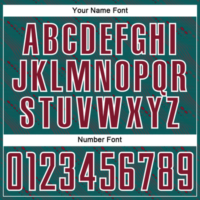 Custom Teal Crimson-White Slant Lines Sports Sublimation Soccer Uniform Jersey