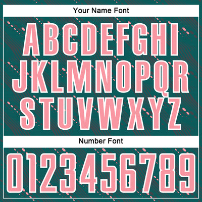 Custom Teal Medium Pink-White Slant Lines Sports Sublimation Soccer Uniform Jersey