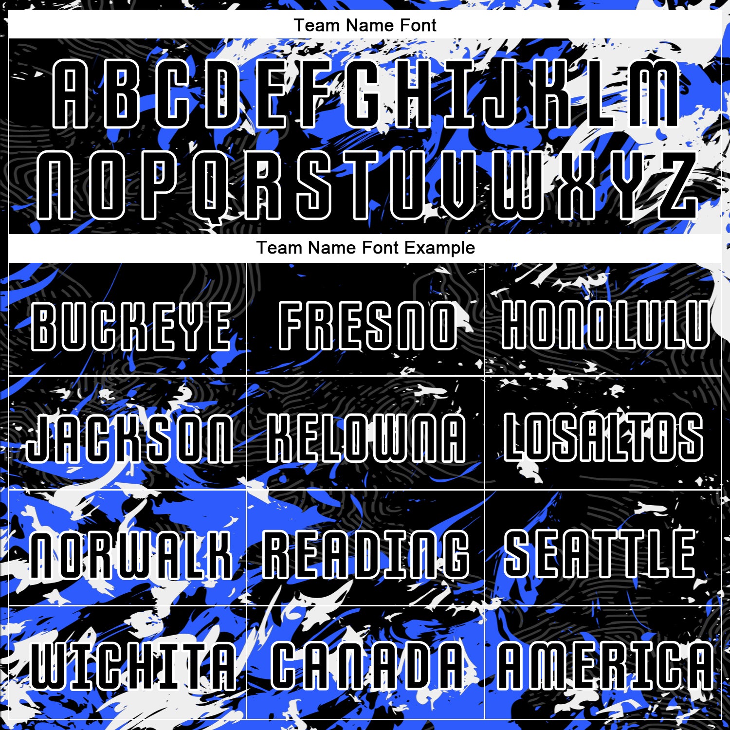 Custom Black Royal-White Fluid Art Splash Sublimation Soccer Uniform Jersey