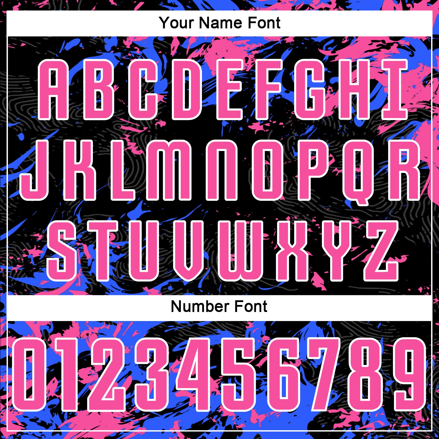 Custom Black Pink Royal-White Fluid Art Splash Sublimation Soccer Uniform Jersey