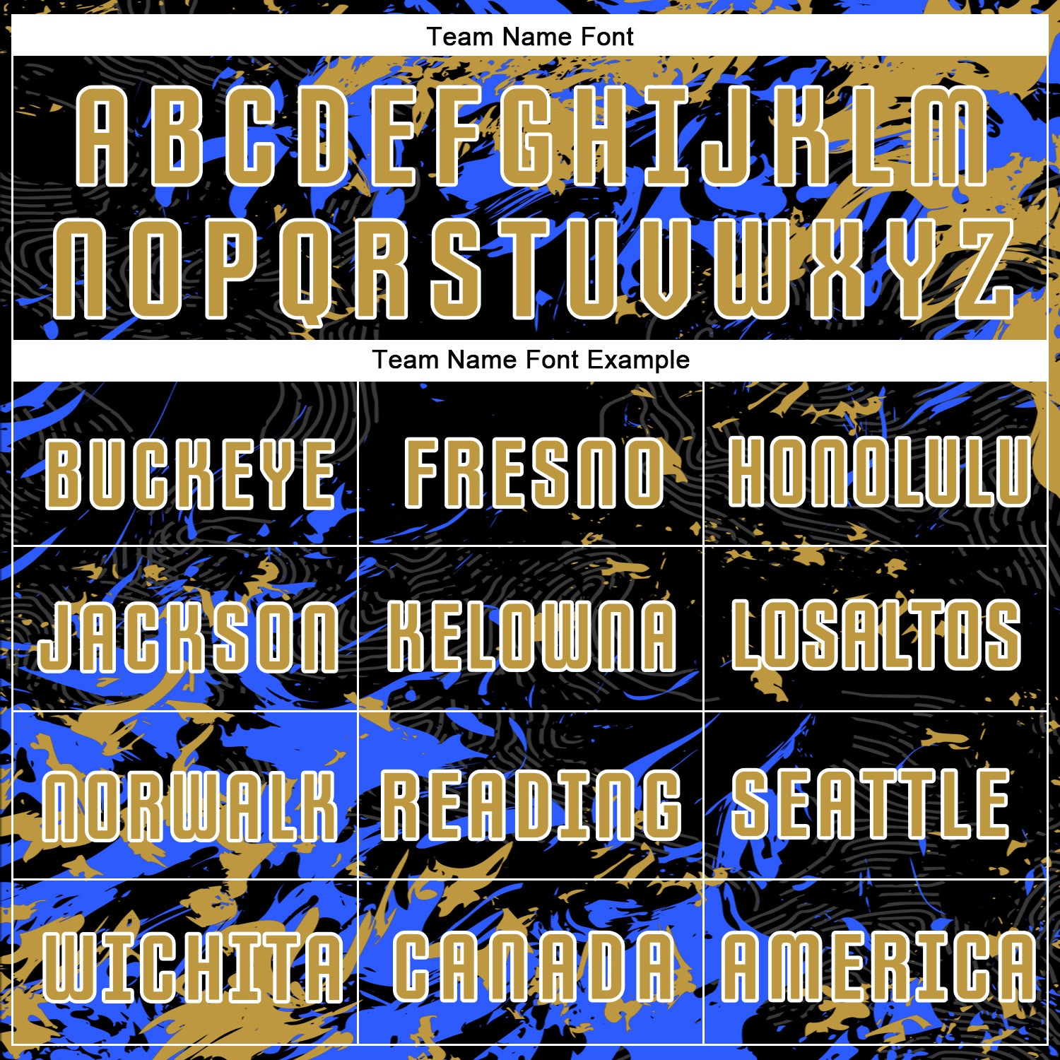 Custom Black Old Gold Royal-White Fluid Art Splash Sublimation Soccer Uniform Jersey