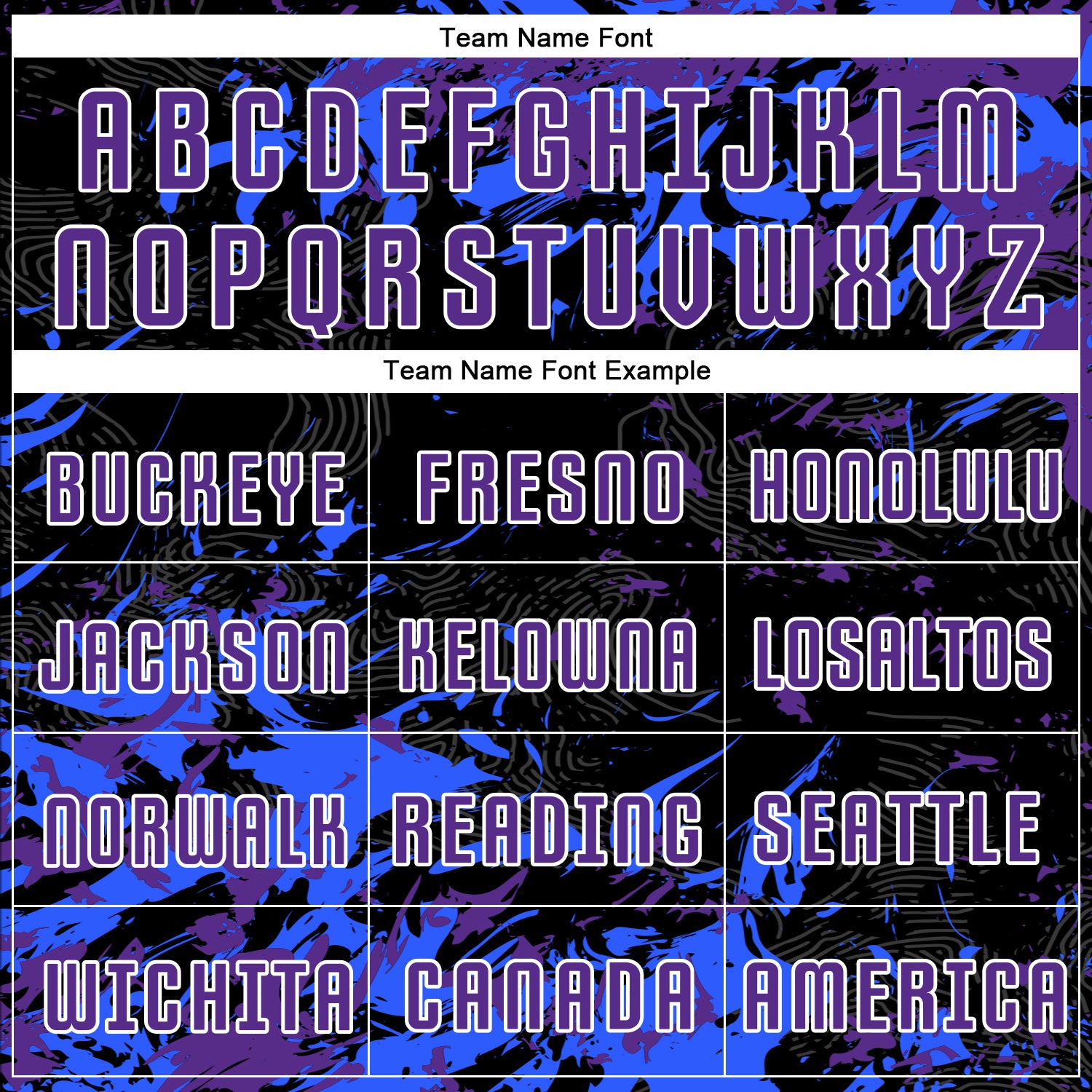 Custom Black Purple Royal-White Fluid Art Splash Sublimation Soccer Uniform Jersey