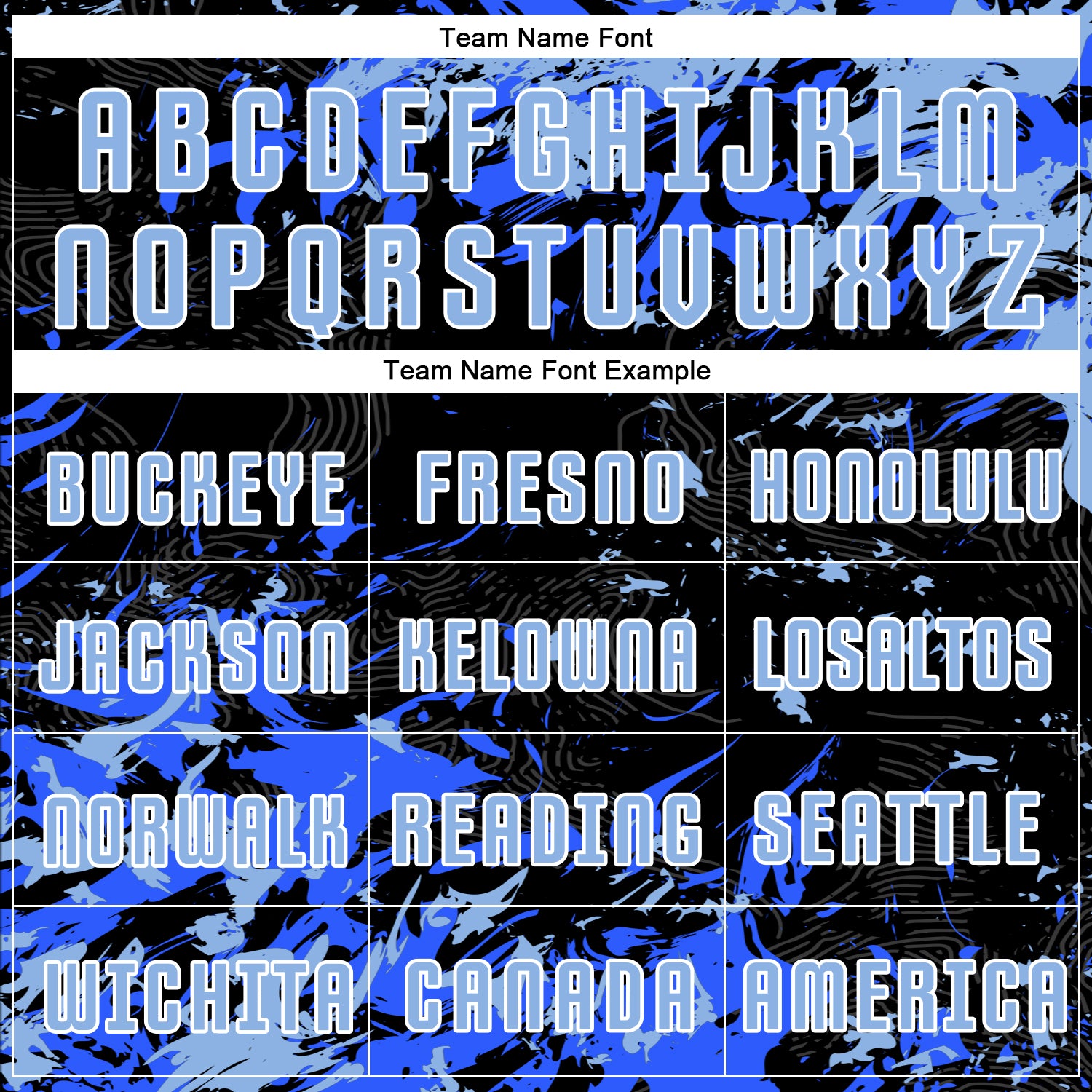 Custom Black Light Blue Royal-White Fluid Art Splash Sublimation Soccer Uniform Jersey