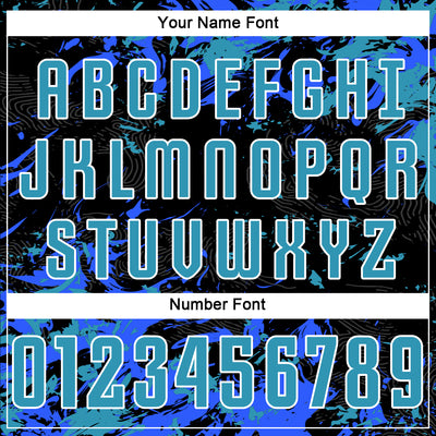 Custom Black Panther Blue Royal-White Fluid Art Splash Sublimation Soccer Uniform Jersey